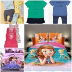 Character kids bedsheets, pyjamas, clothes and others are available